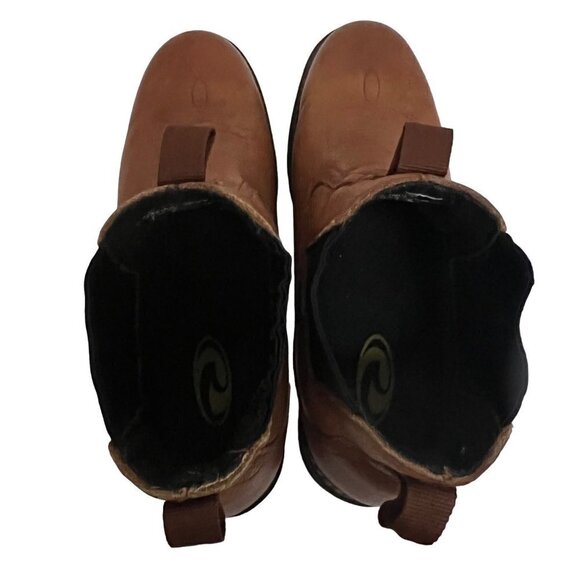 Roper Mens Brown Leather Lucas Ankle Boots US 10.5 Pull On Non Slip Comfort New - Picture 5 of 14